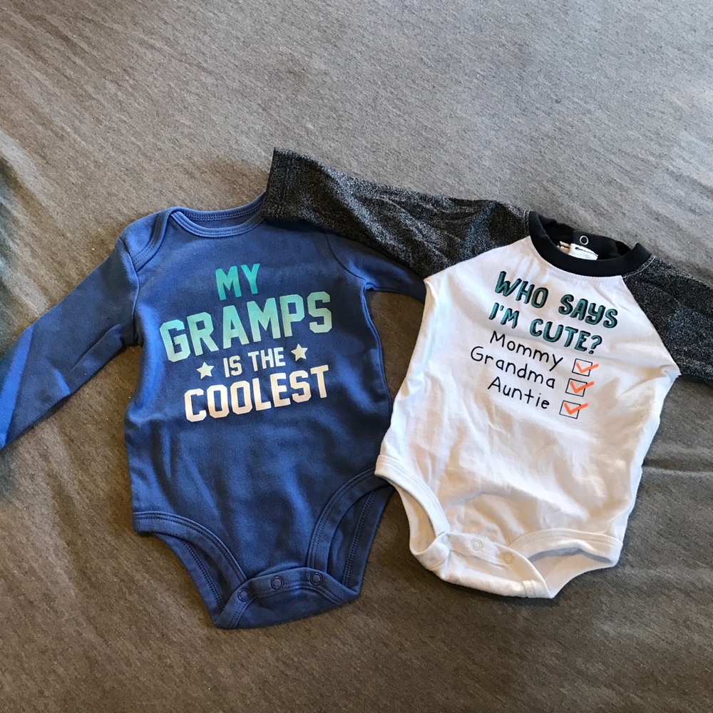 Long sleeve boy onesies